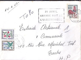 TAXE N° 99/101 S/L. DIVERSES DE 1967/68 - 1960-.... Lettres & Documents