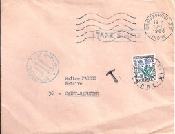 TAXE N° 99 S/L. DE CHATEAUROUX + TAXEE A ST GAULTIER/11.10.68 - 1960-.... Lettres & Documents