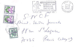 TAXE N° 98/102x2 S/L. DE PARIS + TAXEE A PARIS/2.7.80 - 1960-.... Storia Postale