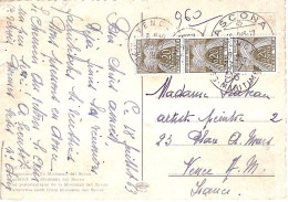 TAXE N° 92x3 S/CP. D’ITALIE + TAXEE A VENCE/23.7.63 - 1960-.... Lettres & Documents