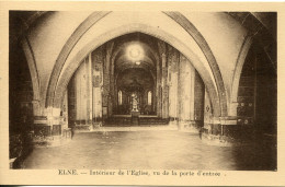 CPA - ELNE - INTERIEUR DE L'EGLISE, VU DE LA PORTE D'ENTREE (IMPECCABLE) - Elne