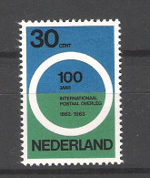 Netherlands 1963 100th  Anniversary . Postal Congress Paris NVPH 791 Yvert 774 MNH ** - Neufs