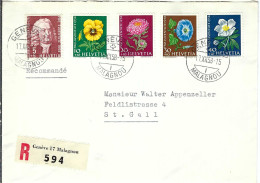 SUISSE 1958: LSC Rec. De Genève Pour St Gallen - Briefe U. Dokumente