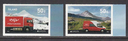 2013 Iceland Postal Transportation Trucks Vans Europa  Complete Set Of 2 MNH - Unused Stamps