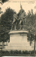 CPA - PARIS - MONUMENT DE LA FAYETTE ET DE WASHINGTON (IMPECCABLE) - Statue