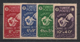 TUNISIE - 1947 - N°YT. 320 à 323 - Série Complète - Neuf Luxe** / MNH / Postfrisch - Unused Stamps