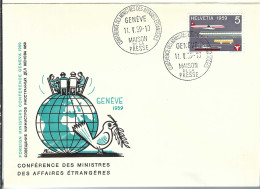 SUISSE 1959: LSC Ill. De Genève - Covers & Documents