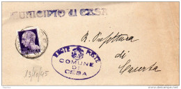 1945 LETTERA CON ANNULLO CESA  CASERTA - Marcofilie