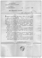 1845  LETTERA CON ANNULLO ISTITUTO DEGLI ESPOSTI VERONA - 1. ...-1850 Prefilatelia