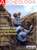 ARCHEOLOGIA N° 548 Grande Guerre Révélations Archéologie , Abbaye Du Bec , Aven D'Orgnac , Expo Sumer Louvre Lens - Archeology