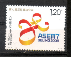 China Chine : 2008-27** La Septième Réunion Entre L'Asie Et L'Europe - Unused Stamps
