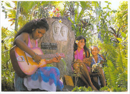 Polynésie Française-Sur La Tombe De JACQUES BREL Baie De Atuona Hiva Oa  îles Marquises  TEVA SYLVAIN 794 Tahiti - Polynésie Française