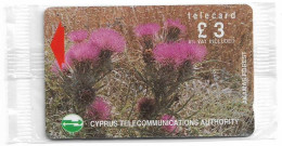 Cyprus - Cyta (GPT) - Wild Flowers Of Akamas Forest, 20CYPA (Grey Stripe), 1994, NSB - Chipre