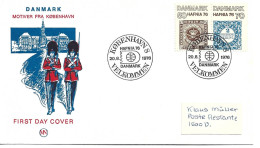 Stamp Exhibition - Hafnia 1976. Copenhagen Denmark. H-1840 - Treni