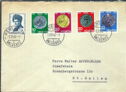 SUISSE 1962: LSC De Genève Pour St Gallen - Lettres & Documents