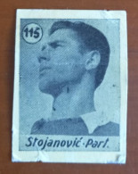 #12  Rare Football Card - STOJANOVIC FC Partizan Belgrade Yugoslavia - Andere & Zonder Classificatie