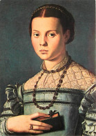 Art - Peinture - Angiolo Bronzino - Jeune Fille Avec Un Livre - Giovinetta Con Libro - Carte Neuve - CPM - Voir Scans Re - Malerei & Gemälde