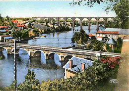 86 - L'Isle-Jourdain - Le Pont St Sylvain Et Le Viaduc - Vue Aérienne - Carte Neuve - CPM - Voir Scans Recto-Verso - L'Isle Jourdain