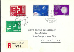 SUISSE 1963: LSC Rec. De Genève Pour St Gallen - Storia Postale