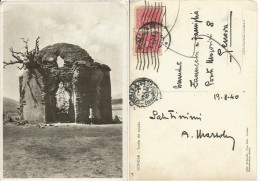 Ethiopia Italy Era Tomba Del Cavallo / Horse Grave In Gondar 19feb1940 - Eritrea Colonia C.75x2 To Genova - Ethiopie