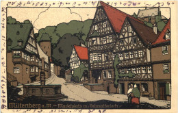 Miltenberg - Marktplatz - Stein Zeichnung - Miltenberg A. Main