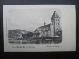 CP BELGIQUE (V2112) HASTIERE (2 Vues) Les Bords De La Meuse L'église D'Hastière - Hastiere