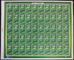 MEXICO 2022 WORLD POST DAY UPU Common Dsn. FULL PANE 50 Stamps Rare Item Thus - Messico