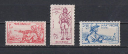 Timbres Neufs* De La Martinique Défense De L'Empire De 1941 MH - Ungebraucht