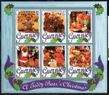 GUERNSEY GUERNESEY 1997 CHRISTMAS NATALE NOEL WEIHNACHTEN NAVIDAD NATAL BLOCK SHEET MNH - Guernsey