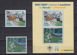 Europa Cept 2007 Italy 2v + M/s ** Mnh (59410) - 2007