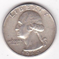 Etats-Unis , Quarter Dollar 1964, Washington , En Argent - 1932-1998: Washington