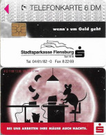 Germany - Sparkasse Mouse (Overprint Variant ''Flensburg'') - O 1166 - 10.1996, 6DM, Used - O-Series: Kundenserie Vom Sammlerservice Ausgeschlossen