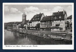 Wertheim Am Main. Partie An Der Tauber.  Spitzer Turm. Tour De Guet ( Vers 1450). Confluent De La Tauber Et Du Main. - Wertheim