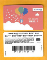 Carte Cadeau E.leclerc - Un Grand MERCI ! - Gift Cards