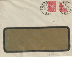 Tarif Janvier 1942 Petain 1f Et Demi Timbre Antony Seine 20 Janvier Daguin Solo - Postal Rates