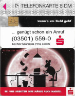 Germany - Sparkasse Mouse (Overprint Variant ''Pirna-Sebnitz'') - O 1166 - 10.1996, 6DM, Used - O-Series: Kundenserie Vom Sammlerservice Ausgeschlossen