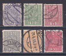 Pologne - République 1919  -  1939   Y & T N °  356   357   358   359   360   361  Oblitérés - Used Stamps