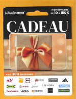 Carte Cadeau WONDER E-card - CADEAU - 10 à 150€ - - Gift Cards