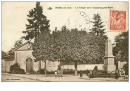 17.MATHA.n°199.LE TEMPLE ET LE MONUMENT AUX MORTS - Matha