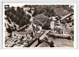 23.MOUTIER-D&acute AHUN.VUE AERIENNE.CPSM. - Moutier D'Ahun