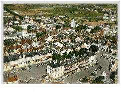 41.CONTRES.VUE GENERALE AERIENNE.CPSM - Contres