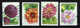 Sweden 2013 - Flora, Bloemen, Flowers, Fleurs, Dahlias - Used - Oblitérés