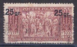 Pologne - République 1919  -  1939   Y & T N °  371  Oblitéré - Usados