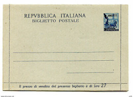 Trieste A - B.P. Lire 25 "Quadriga" N. B 6 Nuovo - Mint/hinged