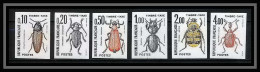 France Taxe N°103/108 Insectes Coleopteres Beetle Insects Non Dentelé ** MNH (Imperf) - 1981-1990