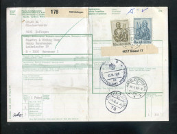 "SCHWEIZ" 1988, Auslandspaketkarte Ex Zofingen Nach Hannover, Frankatur ! (R1039) - Covers & Documents