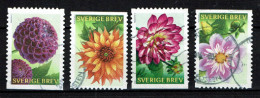 Sweden 2013 - Flora, Bloemen, Flowers, Fleurs, Dahlias - Used - Oblitérés
