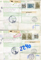 "SCHWEIZ" 1988, 2 Auslandspaketkarten Ex Lausen Nach Hannover, Frankaturen ! (R1041) - Lettres & Documents