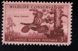 2003826974 1956 SCOTT 1077 (XX) POSTFRIS MINT NEVER HINGED  - WILDLIFE CONSERVATION - BIRDS - WILD TURKEY - Ungebraucht