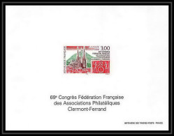France - Bloc BF N°3004 Cote 125 Clermond Ferrand église Church Cathedrale Non Dentelé ** MNH Imperf Deluxe Proof - Luxury Proofs